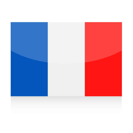 France Flag Vector Icon - Illustrationのイラスト素材