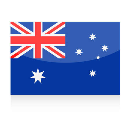 Australia Flag Vector Icon - Illustrationのイラスト素材