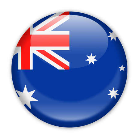 Australia Flag Vector Round Icon Illustrationのイラスト素材