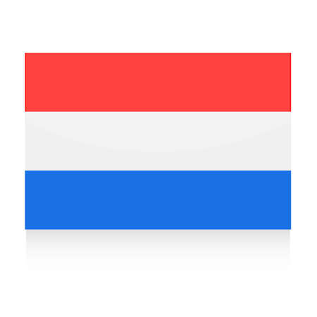 Netherlands Flag Vector Icon - Illustrationのイラスト素材