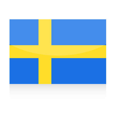 Sweden Flag Vector Icon - Illustrationのイラスト素材