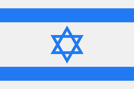 Israel Flag Vector Icon - Illustrationのイラスト素材