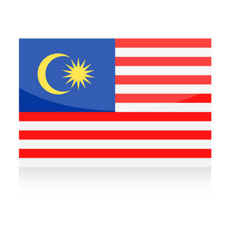Malaysia Flag Vector Icon - Illustrationのイラスト素材