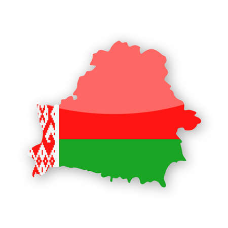Belarus flag icon illustration.のイラスト素材