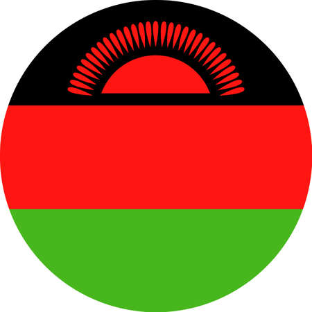 Malawi flag vector bookmark icon illustration.のイラスト素材