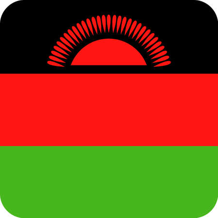 Malawi flag vector bookmark icon illustration.のイラスト素材