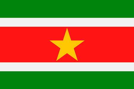 Suriname Flag Vector Icon - Illustrationのイラスト素材