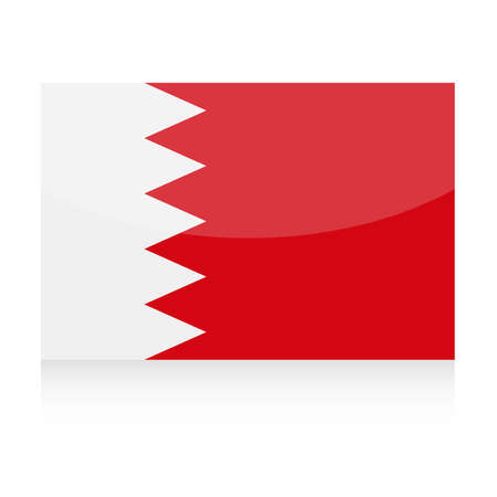 Bahrain Flag Vector Icon - Illustrationのイラスト素材