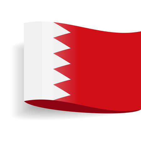 Bahrain Flag Vector Icon - Illustrationのイラスト素材
