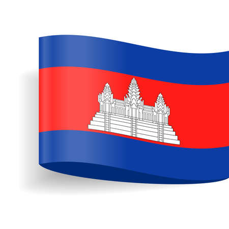 Cambodia Flag Vector Icon Illustrationのイラスト素材