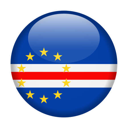 Cape Verde Flag Vector Round Icon Illustrationのイラスト素材