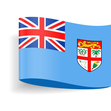 Fiji Flag Vector Icon - Illustrationのイラスト素材