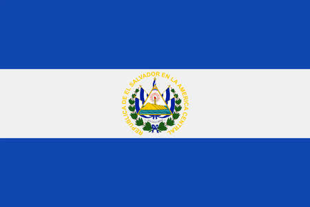El Salvador Flag Vector Icon Illustration.のイラスト素材
