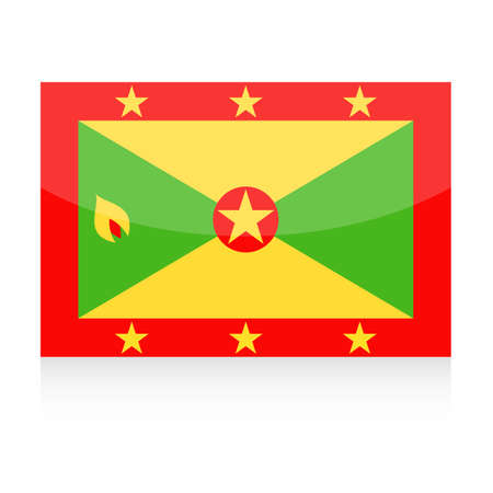 Grenada Flag Vector Icon - Illustration designのイラスト素材