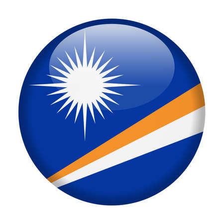 Marshall Islands Flag Vector Round Icon - Illustrationのイラスト素材