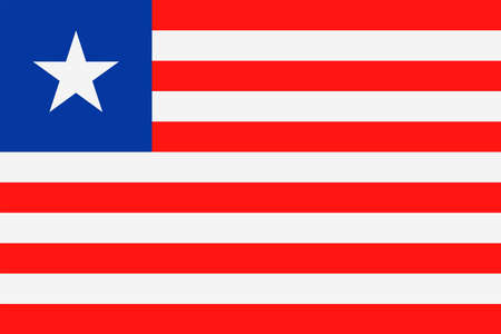Liberia Flag Vector Icon - Illustrationのイラスト素材