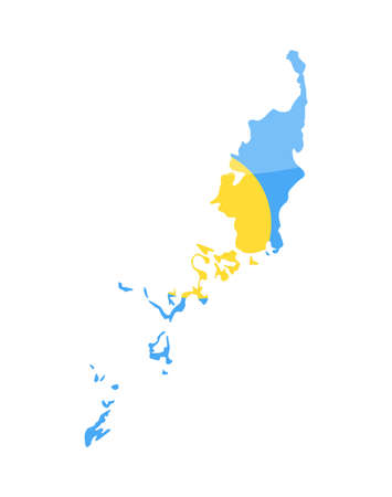 Palau Flag Country Contour Vector Icon - Illustrationのイラスト素材