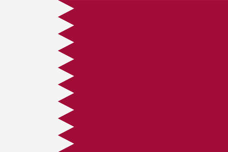 Qatar Flag Vector Icon - Illustrationのイラスト素材