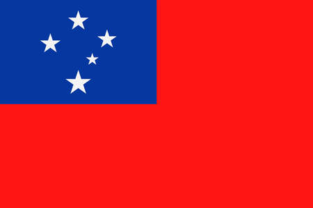 Samoa Flag Vector Icon - Illustrationのイラスト素材