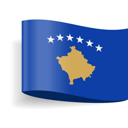 Kosovo Flag Vector Icon - Illustrationのイラスト素材
