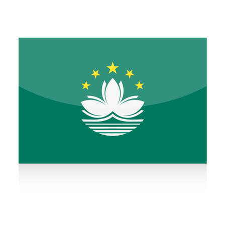 Macau Flag Vector Icon - Illustrationのイラスト素材