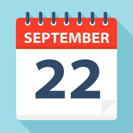 October 22 - Calendar Icon - Vector Illustrationのイラスト素材