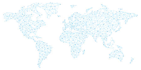 Vector World Map - Global Communication