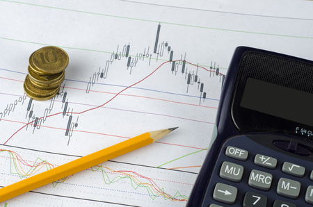 Schedule for business on accounting of finances and income calculationの写真素材