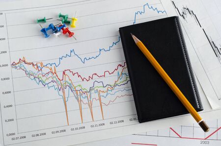 Schedule for business on accounting of finances and income calculationの写真素材