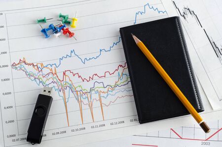 Schedule for business on accounting of finances and income calculationの写真素材