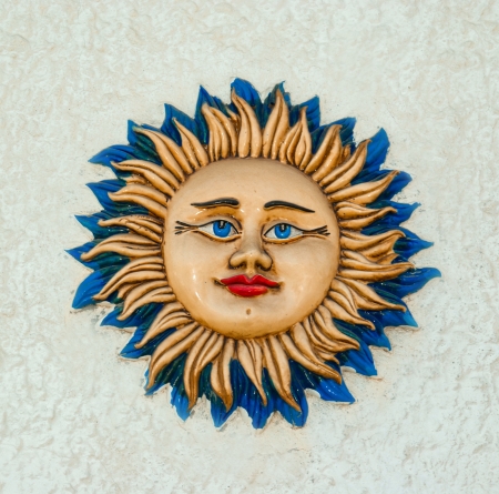 Popular ceramics souvenir from Sicily  Italyの写真素材