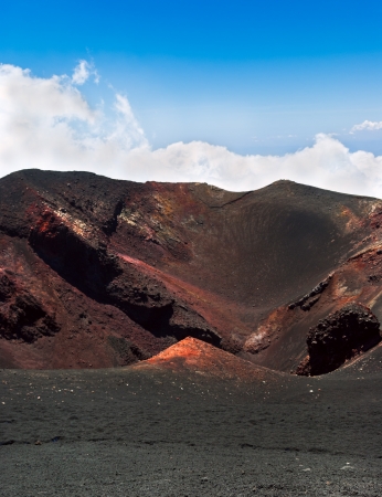 Crater of the volcano Etna   Sicily  Italyの写真素材
