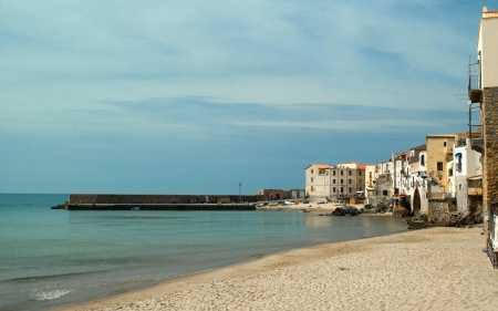 View of the Cefalu Cefalu is the famous historic and touristik town in the Palermo  Sicilyの写真素材