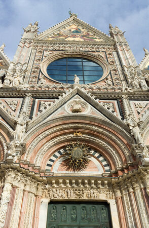 Siena cathedral  Duomo di Santa Maria Assunta. Tuscany. Italyの写真素材