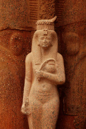 Sculpture of Queen Hatchepsovet in temple, Luxor, Egypt