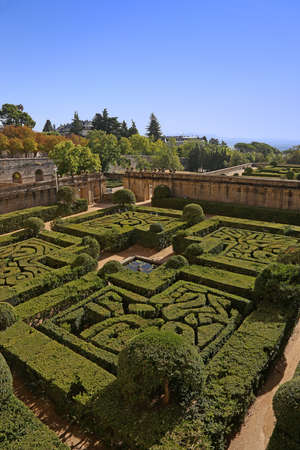 Formal garden in Spainの写真素材