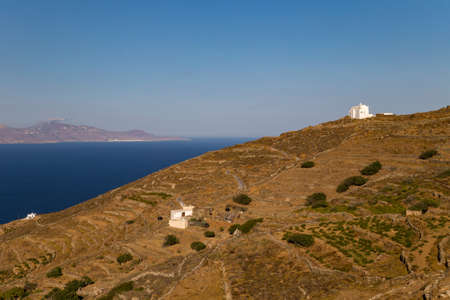 Greek island of Syros, Cycladesの写真素材