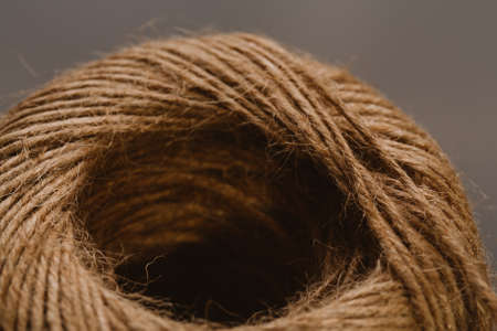 new tangle of cords on a dark background.の写真素材