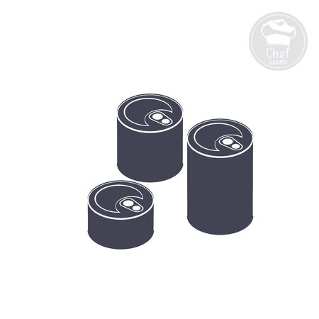 White background shows an icon indicating cannedのイラスト素材