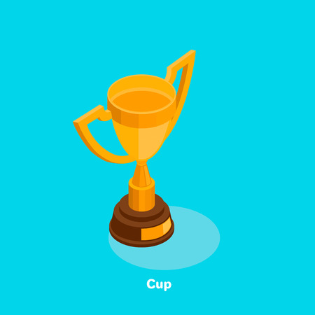 cup icon in isometric styleのイラスト素材