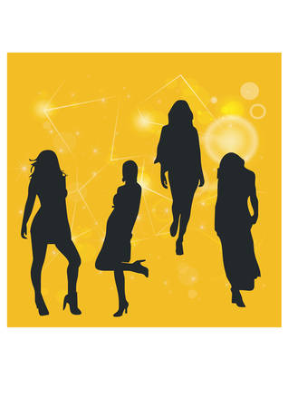 silhouette of a career womanのイラスト素材