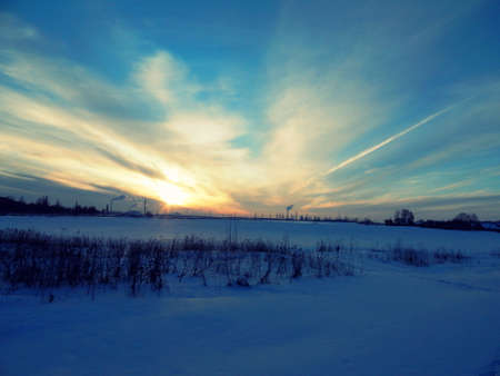 winter landscapeの写真素材