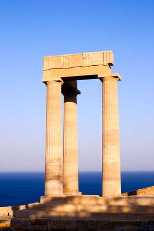 Ruins of a ancient greek templeの写真素材