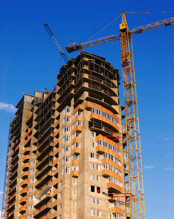 high-rise building in process