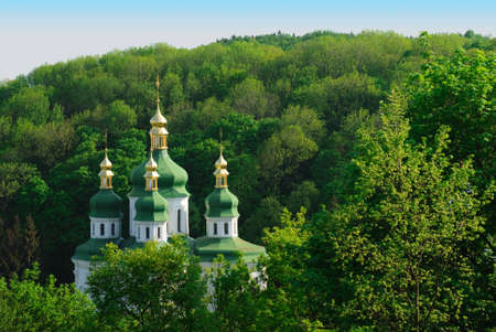 Vidubichi monastery, Kiev, Ukraineの写真素材