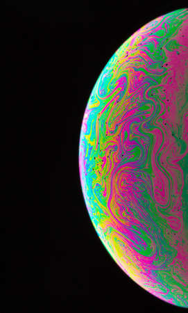 Abstract bright colorful circle backgroundの写真素材