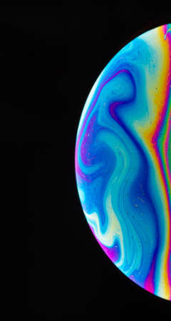 Abstract bright colorful circle backgroundの写真素材