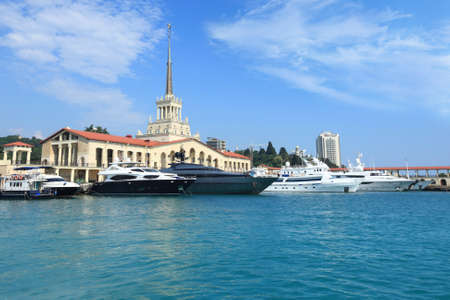 Russia  City of Sochi  Sochi Maritime Terminal の写真素材