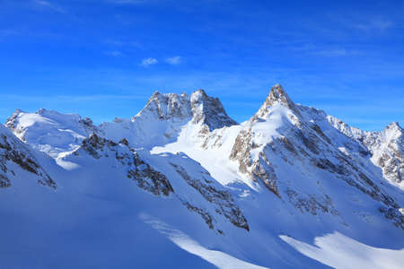 view of some tops of the main caucasus ridge