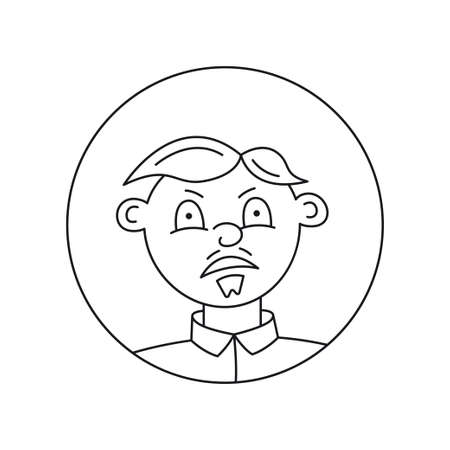 Face Icon Lineのイラスト素材
